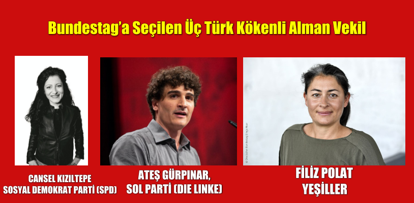 Alman Federal Meclisi Bundestag’a seçilen üç Türk kökenli Alman vekil