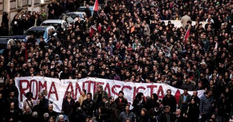 Roma’da Faşizme Karşı Yürüyüş