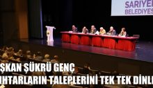 BAŞKAN GENÇ MUHTARLARIN TALEPLERİNİ TEK TEK DİNLEDİ