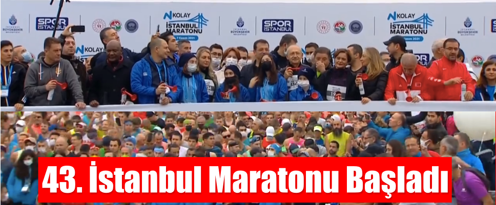 43. İstanbul Maratonu başladı: