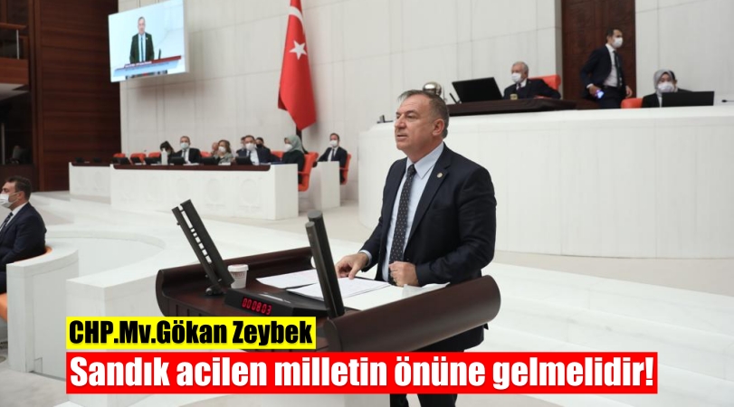 Gökan Zeybek, Sandık acilen milletin önüne gelmelidir!