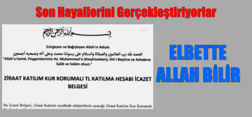 Son Hayallerini gerçekleştiriyorlar