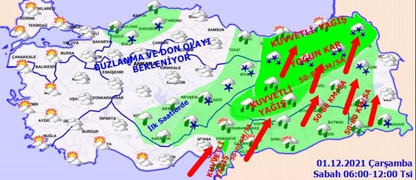 Meteoroloji uyarıyor. Kar geliyor