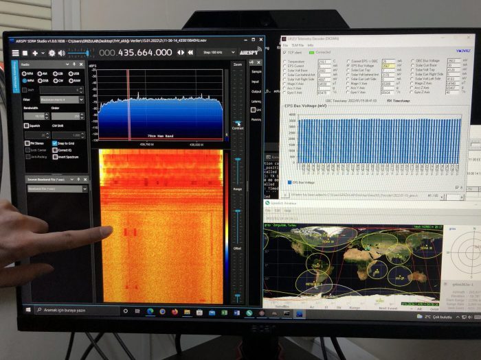 Cep uydusu 5 günde 900 veri gönderdi