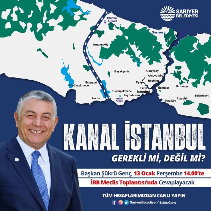 Şükrü Genç: İBB’de Sunum Yapacak “Kanal İstanbul Gerekli mi?”