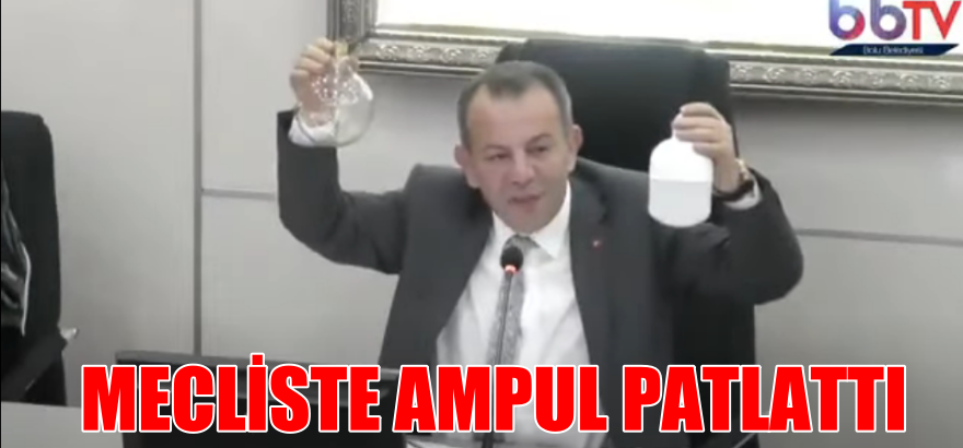 Tanju Özcan, Meclis’te ampul patlattı