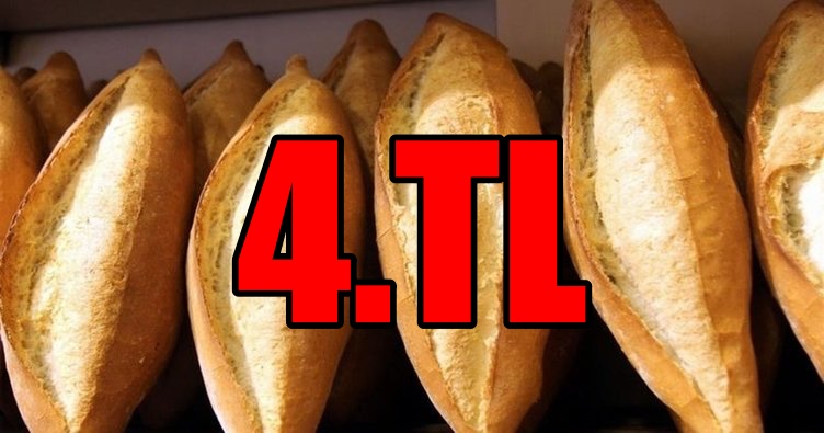 İstanbul’da ekmek 4 lira oluyor!
