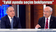 Kılıçdaroğlu “Eylül ayında seçim bekliyorum”