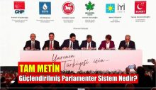 Güçlendirilmiş Parlamenter Sistem Nedir?