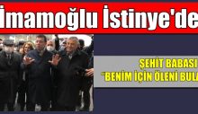 İmamoğlu İstinye’ye Esnafını Ziyaret Etti