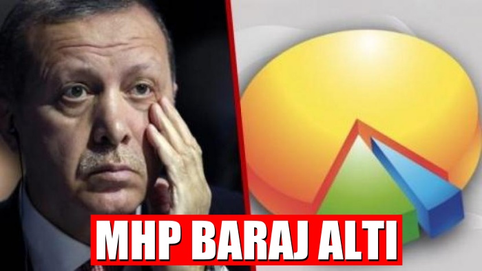 MHP baraj altı. AKP eriyor