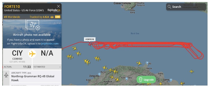 ABD Uçakları Karadenizde