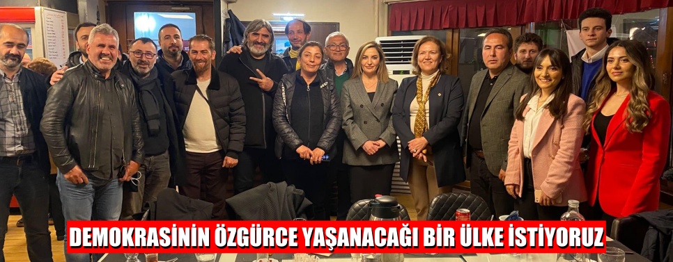 DEMOKRASİNİN ÖZGÜRCE YAŞANACAĞI BİR ÜLKE İSTİYORUZ