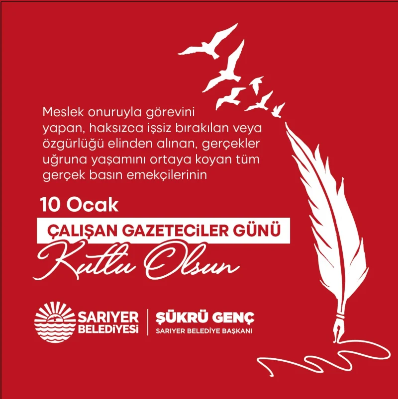 ÇALIŞAN GAZETECİLER GÜNÜ KUTLU OLSUN