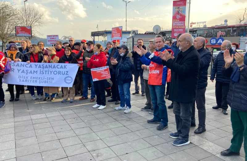 Emeklilerden zam eylemi: