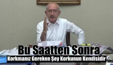 Korkmamız gereken tek şey korkunun kendisidir.