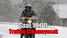 Motokuryeler trafiğe çıkamayacak