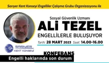 ALİ TEZEL ENGELLİLERLE BULUŞUYOR