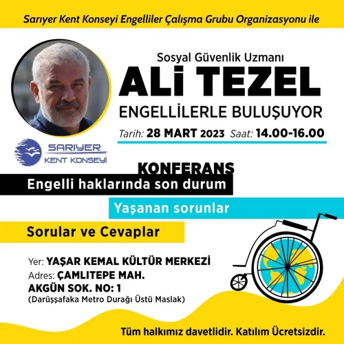 ALİ TEZEL ENGELLİLERLE BULUŞUYOR