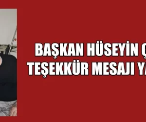 BAŞKAN COŞKUN TEŞEKKÜR MESAJI YAYINLADI