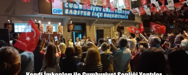 Kendi İmkanları ile Cumhuriyet Şenliği Yaptılar