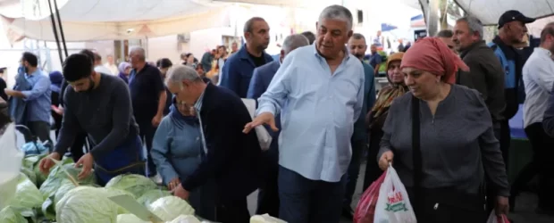 Başkan Genç. Pazarcı esnafını ziyaret etti