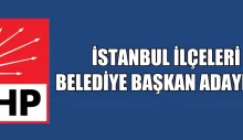 İstanbul ilçe Belediye Başkan adayları