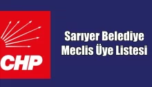 CHP Sarıyer Belediye Meclis Üye Listesi kesinleşti.