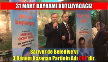 Sarıyer’de Belediye’yi 3 dönem kazanan partinin adı CHP’dir.