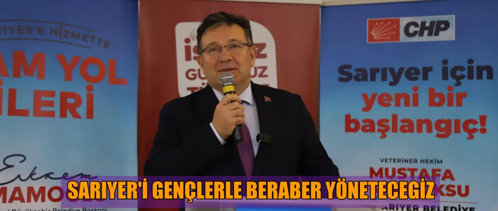 CHP Sarıyer Belediye Başkan Adayı M. Oktay Aksu Gençlerle buluştu