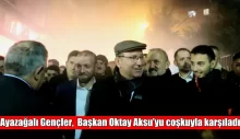 Ayazağalı Gençler, CHP Belediye Başkan Adayı Oktay Aksu’yu coşkuyla karşıladı