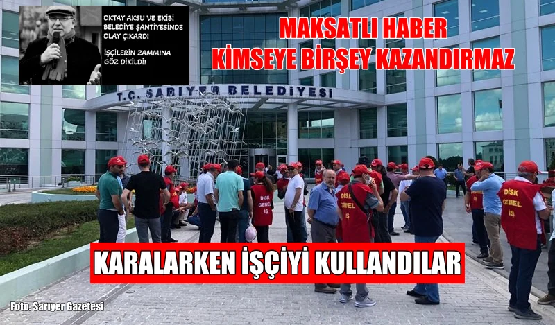 Karalarken İşçiyi Kullandılar