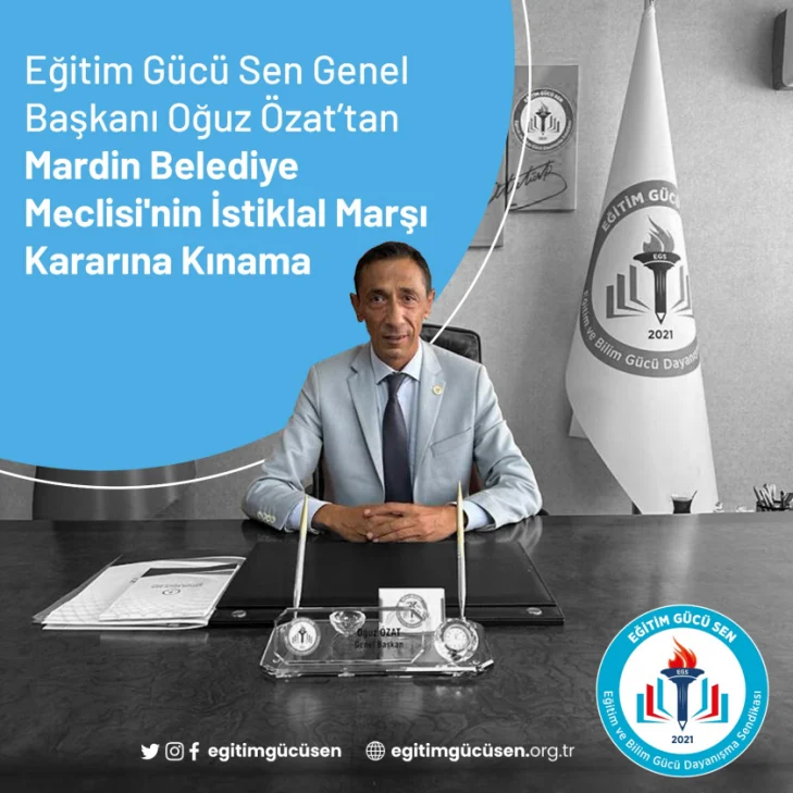 Mardin Belediye Meclisi’nin İstiklal Marşı Kararına Kınama