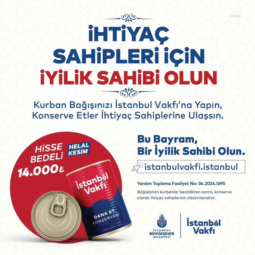 Kurban bağışı kampanyası Hisse bedeli 14 bin lira