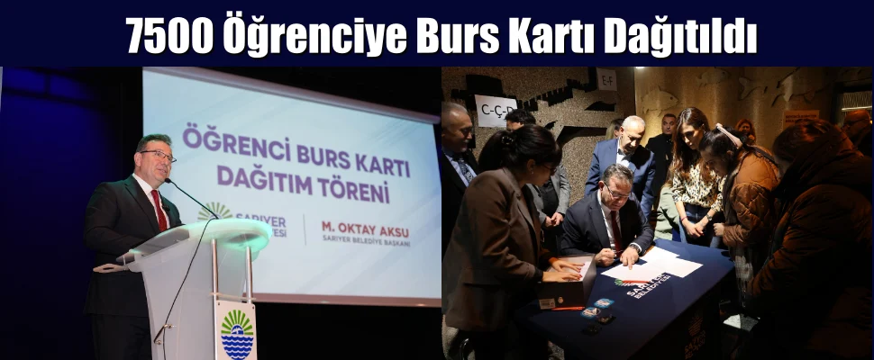 Sarıyer’de 7500 öğrenciye burs kartı dağıtım töreni gerçekleşti