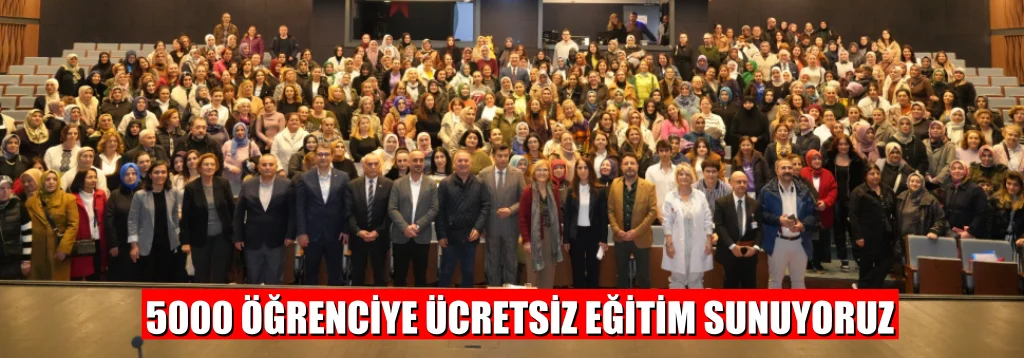 5000 ÖĞRENCİYE ÜCRETSİZ EĞİTİM SUNUYORUZ