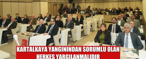 KARTALKAYA YANGININDAN SORUMLU OLAN HERKES YARGILANMALIDIR